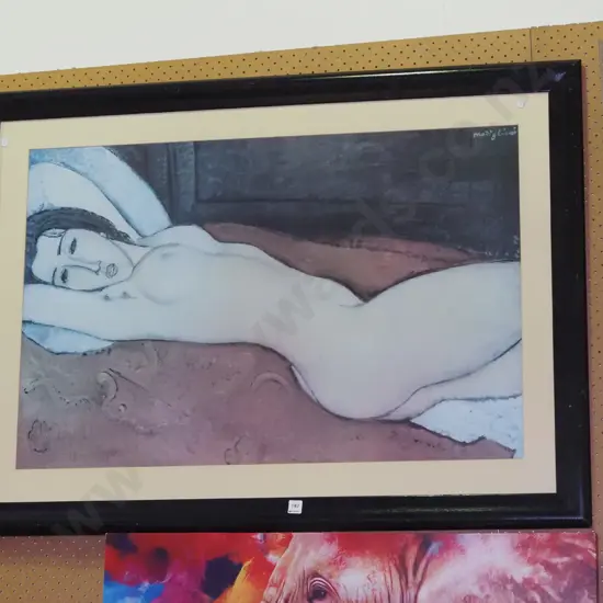 framed print - reclining nude