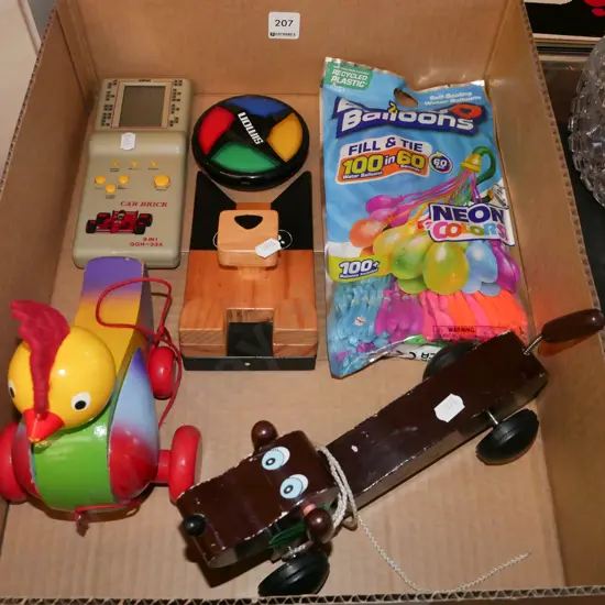 box of children's toys