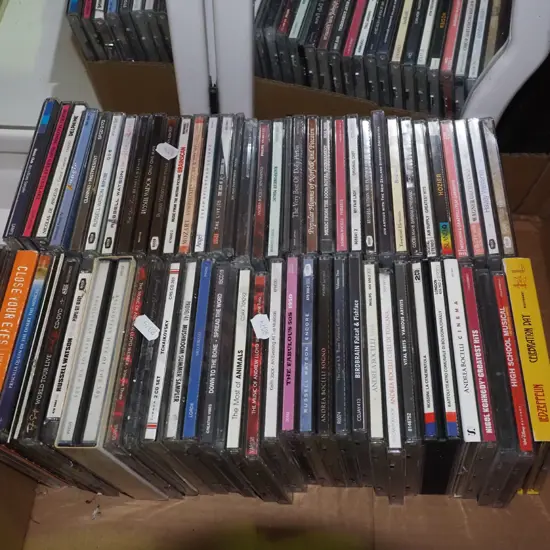 box of CDs