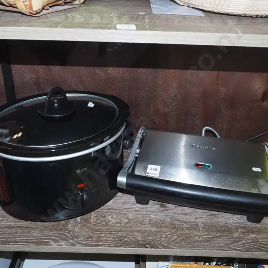 Zipp slow cooker, Breville sandwich press
