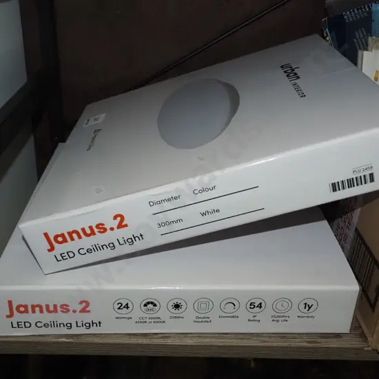 2x as new boxed LED ceiling lights