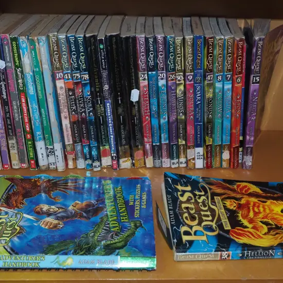shelf of childrens books
