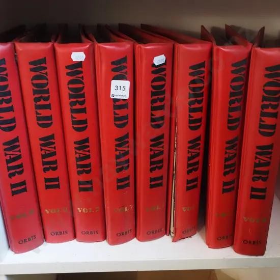 WWII histories in 8 binders