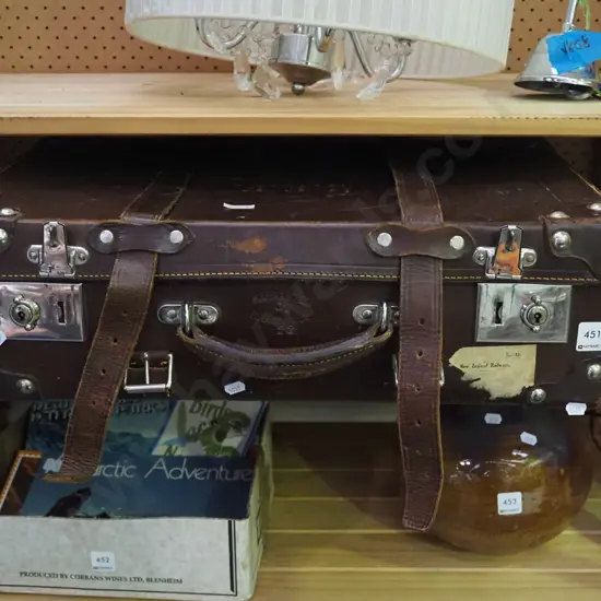 bullock hide suitcase