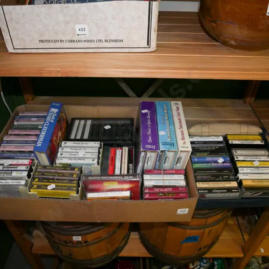 numerous tape cassettes