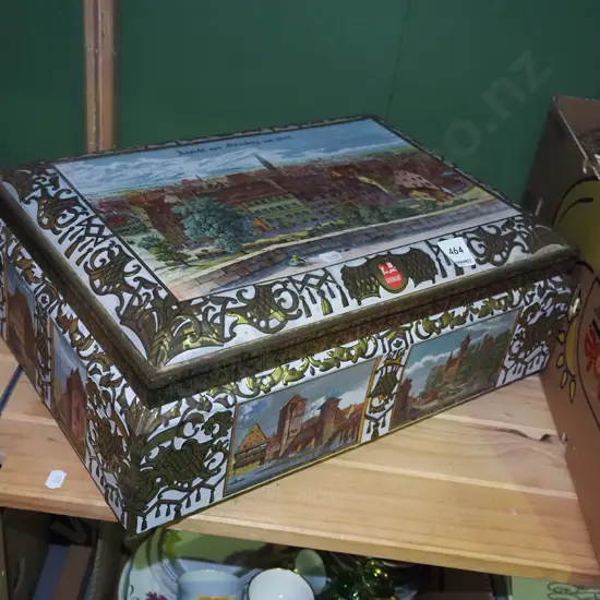 pressed metal decorative tin