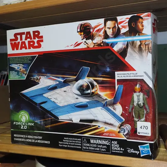 Star Wars Resistance A wing fighter model and figurine