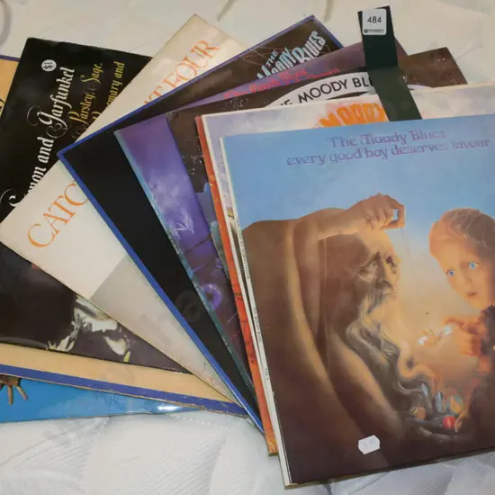 LPs; Moodie Blues, Cat Stevens, Leo Sayer