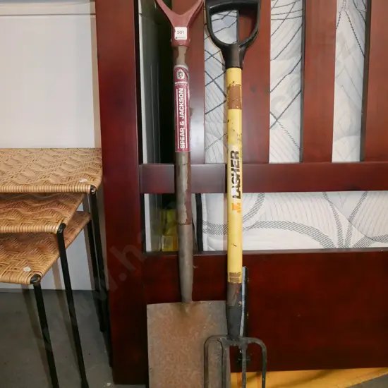 garden spade and fork