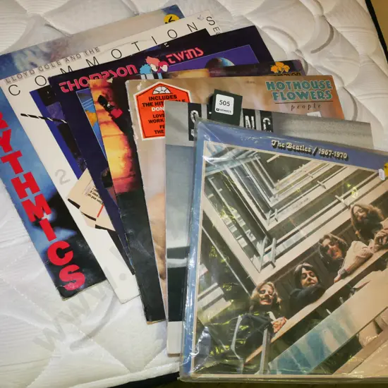 LPs; Beatles, Sting, Hothouse Flowers etc