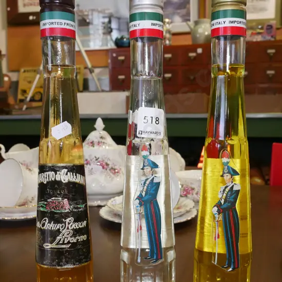 3x small bottles Galliano 200ml  liqueurs 