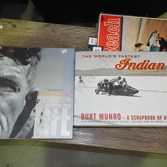 books, Edmund Hillary and Burt Munro