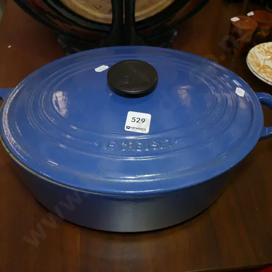 cast iron blue enamel Le Cruseut casserole dish Diam-310