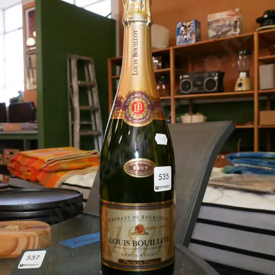 bottle of French champagne