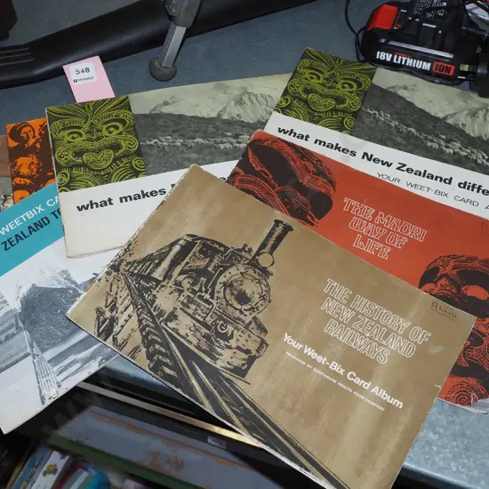 various collector card albums