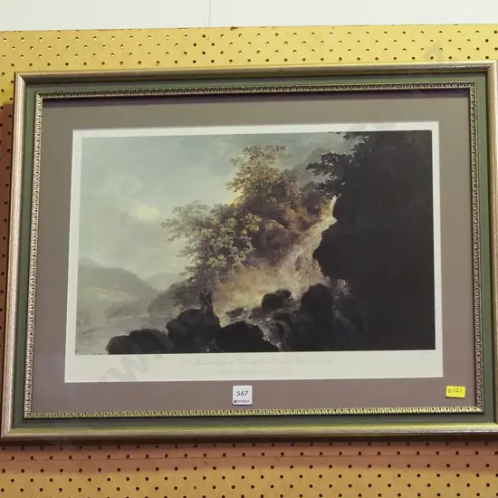 framed William Hodges print - Dusky Bay 1773