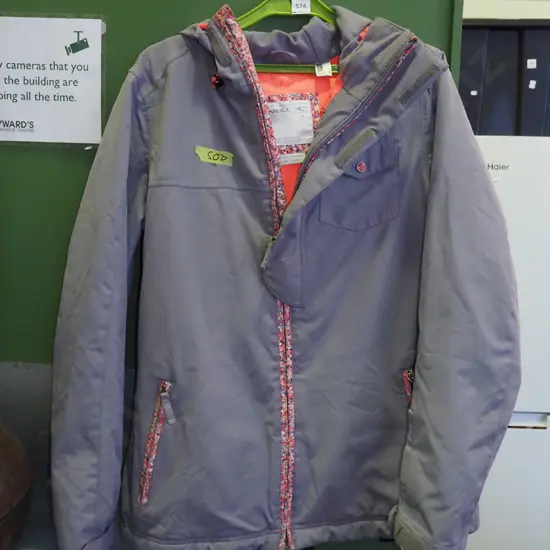 grey and pink ladies size Medium O'Neill ski jacket