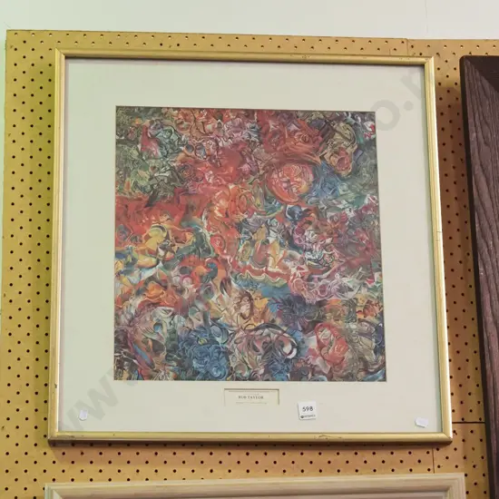 framed Rob Taylor print - under glass needs a clean