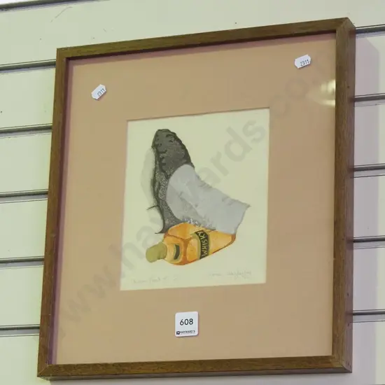 framed ltd edition print1/5  -  Nora Hazeldine '82  - Warm feet