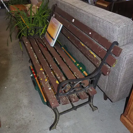 restorer's cast iron ended bench seat