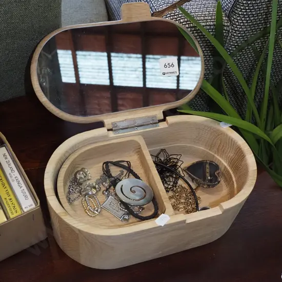 costume jewellery and box