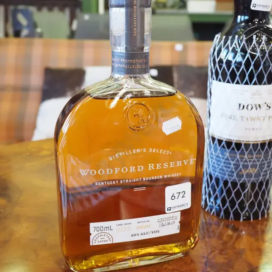 Woodford Reserve 700ml bottle of whiskey