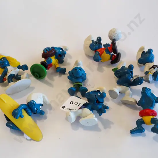 various Smurfs