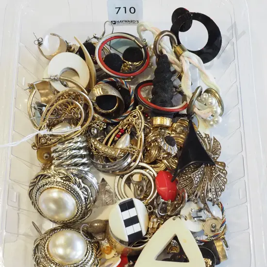 costume jewellery and box