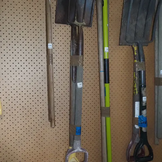 cut down spade, small fork