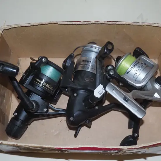 boxed 3x fishing spinning reels