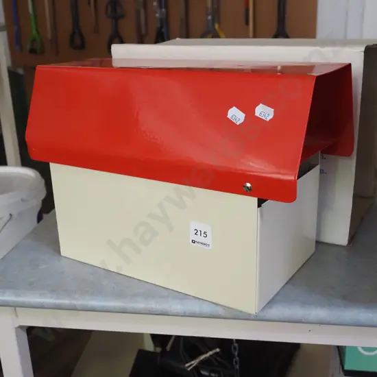 as-new metal letterbox