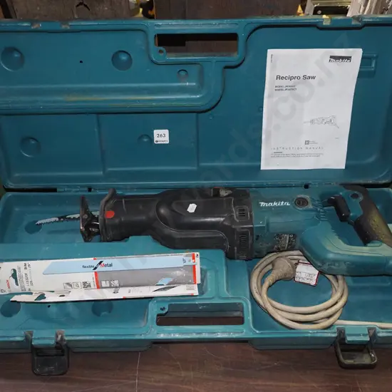 cased Makita reciprocating saw