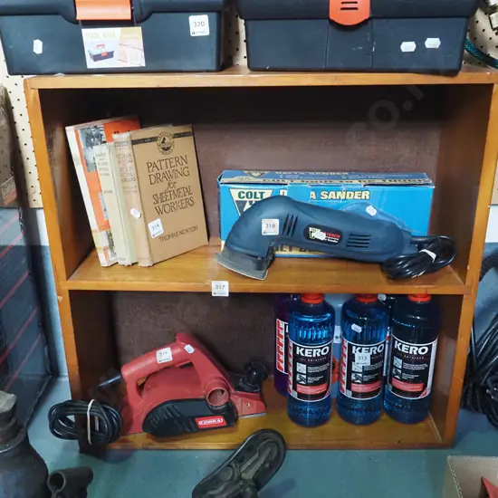 small rimu workshop shelves H-615 W-645 D-200