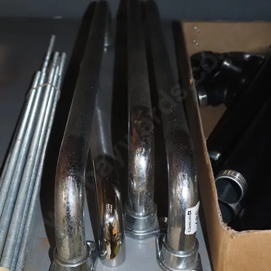 4x chrome grab rails