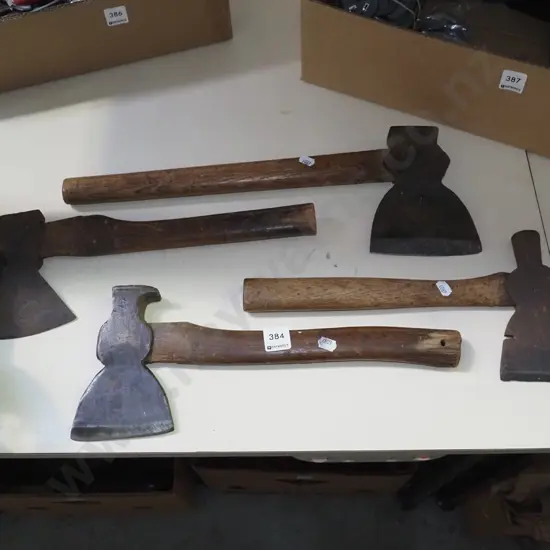 4x vintage hatchets