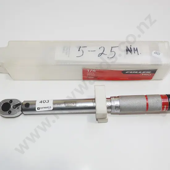 Fuller pro quarter inch torque wrench