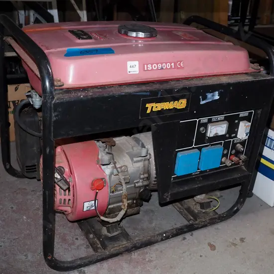 large 4 stroke generator - some fading, rust and wear