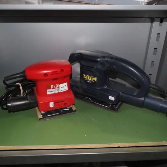 red palm sander, RGM orbital sander