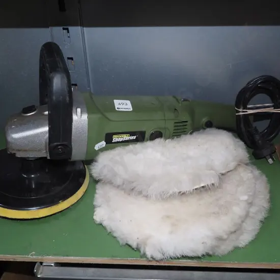 Rockwell polisher with 3 additional pads