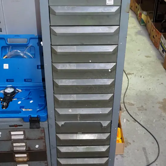 Precision 15 drawer filing cabinet - some handles need attention