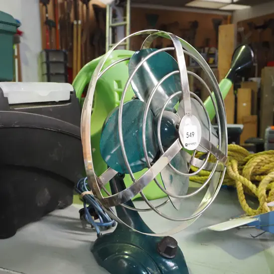 deco vintage desk top fan