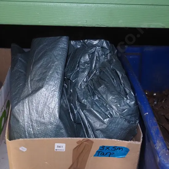 3x5m tarpaulin on box