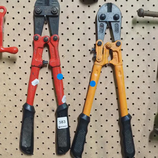 2x pairs of small bolt cutters - blue dots