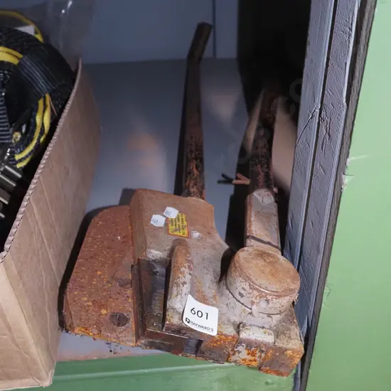 rusty metal guillotine