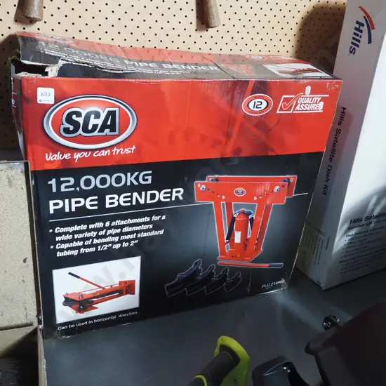 boxed as new SCA 1200kd pipe bender