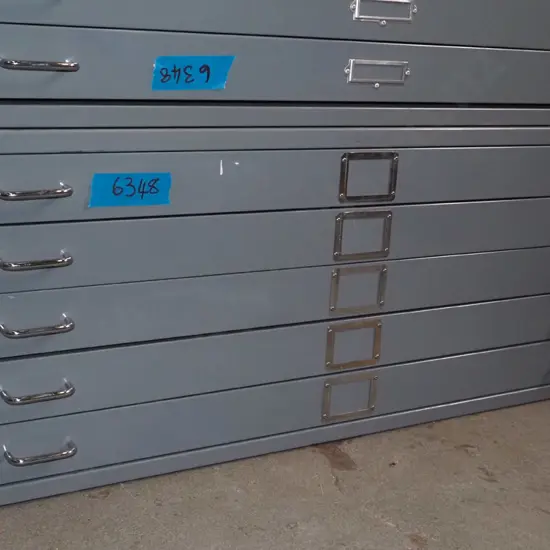 5 drawer metal plan drawers