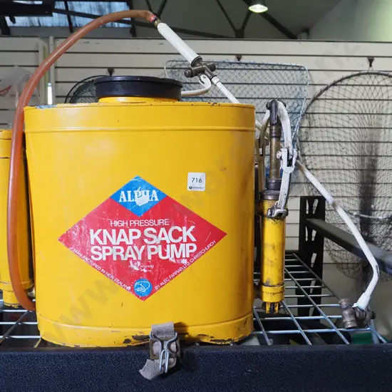 NZ made brass knapsack sprayer
