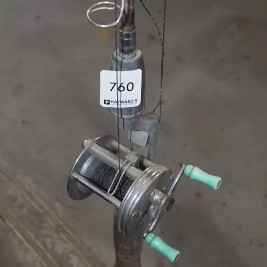 small vintage fishing rod and reel