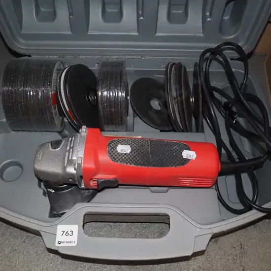 Firebrand angle grinder with case and grinding discs