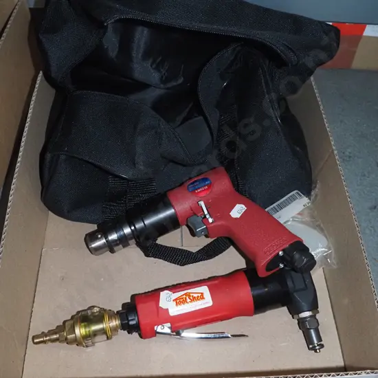 box; air powered knibbler, drill